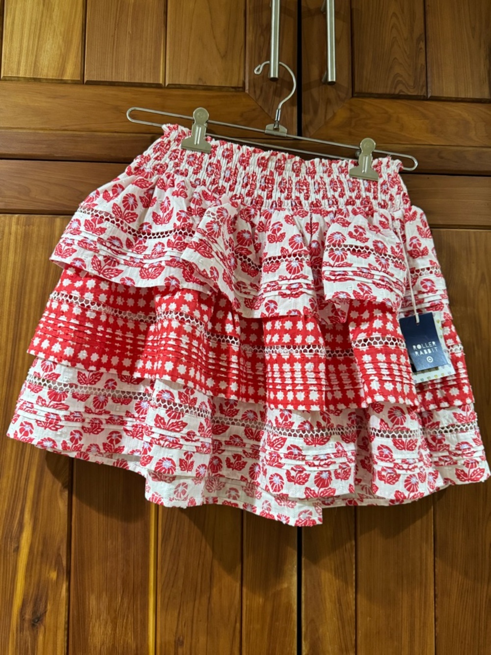 Roller Rabbit x Target Floral Star Geo Tiered Mini Skirt medium - Picture 4 of 4